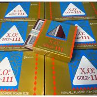 ราคา 6สำรับ-พลาสติก 111X.O การ์ดขอบทอง เกรดAAA (26293803325)