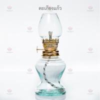 ราคา ตะเกียงแก้ว ใส่น้ำมันก๊าด(หรือน้ำมันไร้ควัน) พร้อมไส้ตะเกียง (4926367219)