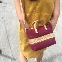 ราคา กระเป๋าผ้าแคนวาส + สาน สายหนังแท้ พร้อมส่ง!! (29579793860)