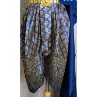 ราคา โจงกระเบน ลายอรัญญา สีกรมท่า (22033953712)