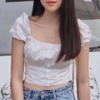 ราคา เสื้อครอปแขนตุ๊กตา ครอป ครอปแขนตุ๊กตา แขนตุ๊กตา งานซาร่า สีขาว (6324553980)