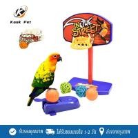 ราคา ของเล่นนก Bird Basketball แป้นบาสจิ๋ว ของเล่นนกแก้ว สำหรับนก ฟอพัส หงษ์หยก เลิฟเบิร์ด (26806678860)