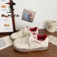 ราคา รองเท้าผ้าใบตาข่ายคู่ สไตล์เกาหลี ระบายอากาศได้ รองเท้าสีขาว (25390670457)