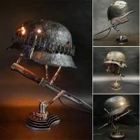 ราคา War Relic Lamp Remembering History Resin Desktop Ornament USB Charging Table Lamp Home Decoration Accessories for Living (28663752603)