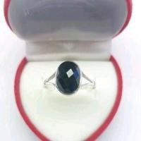 ราคา แหวนนิลแท้ นิลทรงไข่ แหวนเงินแท้ 925 นิลแท้กาญจนบุรี #เสริมทรัพย์ #เสริมโชคลาภ (RO048) (6621957786)