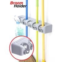 ราคา Broom Holder ที่แขวนไม้กวาด ราวแขวนอุปกรณ์ทำความสะอาด ที่แขวนเอนกประสงค์ (2077012711)