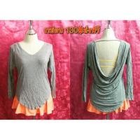 ราคา เสื้อเรย่อนโชว์หลัง (41589713)