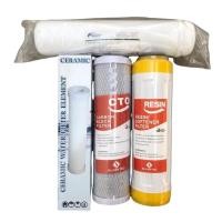 ราคา ชุดไส้กรอง 4 ขั้นตอน เซรามิค(ผอม) ,คาร์บอน ,เรซิ่น ,คาร์บอนแคปซูล 12 นิ้ว (10623892949)