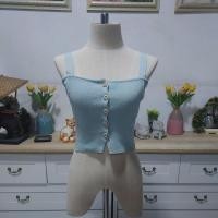 ราคา เสื้อครอปสายเดี่ยวมือ 2 สีเขียวมิ้น อก 30-34 นิ้ว (ใส่แล้วขับผิวขาวค่ะ) (26951682807)