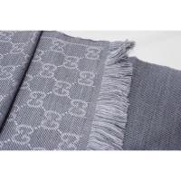 ราคา ผ้าพันคอกุชชี่ สีเทา Gucci scarf gray 40x140cm. (2406196970)