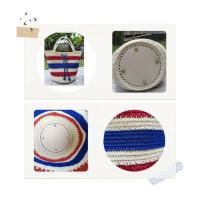 ราคา กระเป๋าถักเชือกร่มลายสีธงชาติ มีฐานกระเป๋า (40114254870)