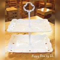 ราคา ชั้นวางคัพเค้ก โชว์เบเกอร์รี่ ทรงสี่เหลี่ยมผืนผ้า (1601432854)