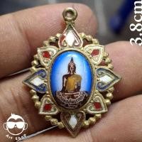 ราคา พระเครื่อง#เข็มกลัดกะไหล่ทองลงยา หลวงพ่อสุพรรณรังษี วัดหนองงูเหลือม ขนาด 3.8 ซม. พบเจอน้อย (26936651783)