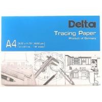 ราคา Delta Tracing Paper กระดาษไขเขียนแบบ กระดาษสีขาวมุก เดลต้า ขนาด A4 แบบไม่มีกรอบ หนา 90/95 แกรม (13632296609)