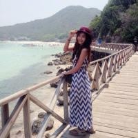 ราคา เดรสลายทางสีขาว-น้ำเงิน (1221513077)