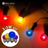 ราคา BRICK HOUSE หลอดปิงปอง หลอดไส้ G40 3-5W ขั้วE27 สีแดง, เหลือง, น้ำเงิน, ม่วง ( แพ็ก 30 ชิ้น ) (5569558122)