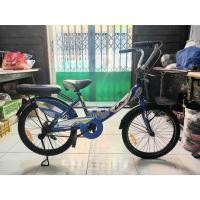 ราคา จักรยานแม่บ้าน 24" CITY LA Bicycle สีน้ำเงิน จักรยานผู้ใหญ่ รถจักรยานทรงผู้หญิง ( มือสอง สภาพดี ) (56452836985)