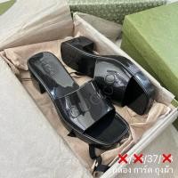ราคา พร้อมส่งsize37 New Gucci Rubber Sandals น้องรุ่นนี้ฮิตมากนะค่าาา ใส่สบายยย สูงกำลังดี (28607733815)
