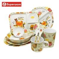 ราคา Rilakkuma Happy Food จานข้าวเด็กเมลามีน ลายการ์ตูนรีลัคคุมะ ศรีไทยซุปเปอร์แวร์ Superware [ ขายเป็นชิ้น/เลือกรหัสสินค้า ] (29963616400)