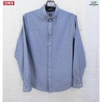 ราคา EDWIN แท้ อก41 เสื้อเชิ๊ตแขนยาวสีฟ้า OXFORD (18589295124)