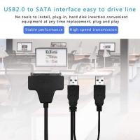 ราคา USB 2.0 to Sata Adapter External Power for 2.5/3.5 inch SSD Hard Disk Drive Converter Cable (23273859971)