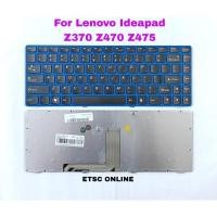 ราคา ใหม่สําหรับ Lenovo Ideapad Z470 Z475 Z370 Z375 Z470A แป้นพิมพ์สีน้ําเงินสีแล็ปท็อป (57803102231)