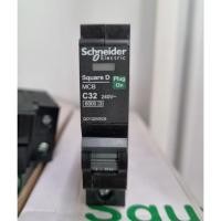 ราคา Schneider เซอร์กิตเบรกเกอร์ลูกย่อย 1P 32A (23816189315)
