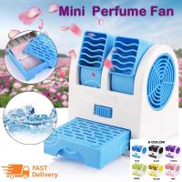 ราคา พัดลม พัดลมท่อคู่ ปรับขึ้น-ลงได้mini perfume turbine Fan(B0038) ใช้สาย USB หรือ ใส่ถ่าน AAA (4802334553)