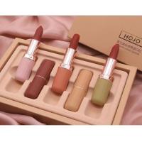 ราคา *ส่งจากไทย* HOJO novo molandi velvet lipsticks ลิปสติก ยกเซต5สี รหัส 28150 (5000768070)