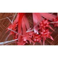 ราคา ริบบิ้นพวงมาลัย สีแดง ชมพู เหลือง ตราระฆังเนื้อทราย 7/6 สายเบอร์5 ยาว17 /18 ดอกเปล่า เกสรยาวประมาน4ซม.จากลูกแม็ค (22717015790)