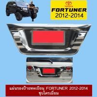 ราคา แผ่นรองป้ายทะเบียน FORTUNER 2012-2014 ชุบโครเมี่ยม,คาร์บอนดำ Ao (12050842215)