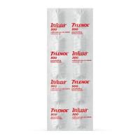 ราคา แผง 10 เม็ด Tylenol ไทลินอล 500 พาราเซตามอล แก้ปวด ลดไข้ ไม่ระคายเคืองกระเพาะอาหาร (14444091211)