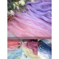 ราคา Gradient Chiffon Fabric By The Meter for Hanfu Scarf Skirt Sewing Printed Brocade Silk Wrinkle Cloth Soft Breathable Pin (55053421831)