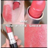 ราคา MAC ลิปสติก Lustreglass Lipstick (No. 520 SEE SHEER ) สลากไทย (24734196981)