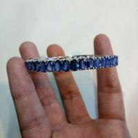 ราคา กำไลไพลินเจียระไนเงินแท้ (7735713746)