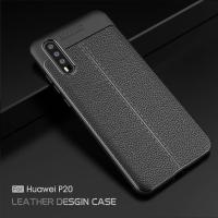 ราคา ลดราคา มีเก็บเงินปลายทาง พร้อมส่งจากไทย เคส หนัง ซิลิโคน huawei P20 pro สีดำ หรูหรา สวยงาม (1146091990)