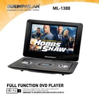 ราคา เครื่องเล่น DVD พกพา ขนาดหน้าจอ 14 นิ้ว ยี่ห้อ Soundmilan รุ่น ML-1388 (20196431347)