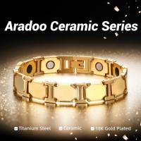 ราคา สร้อยข้อมือ แม่เหล็ก เหล็กไทเทเนียม เซรามิก พีระมิด พลังงานแม่เหล็ก สีดํา พลังงานแม่เหล็ก เพื่อสุขภาพ ลดน้ําหนัก สร้อยข้อมือผู้ชาย (18375140403)