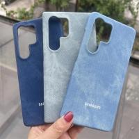 ราคา INS ล้างสีกางเกงยีนส์กางเกงยีนส์เคสโทรศัพท์สําหรับ Samsung Galaxy S25 S24 S23 Ultra S25Ultra S24Ultra Vintage Denim รูปแบบ Matte บางกันกระแทกปกหลัง (28491942075)