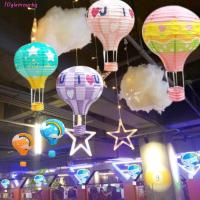 ราคา GLAMOURBQ โคมไฟบอลลูนอากาศร้อน, โคมไฟกระดาษแขวนสีสันสดใส, โคมไฟกระดาษพับ DIY 12in โคมไฟเทศกาลแฮนด์เมดสําหรับวันเกิด (57103804343)