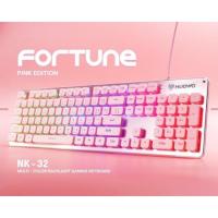 ราคา NUBWO NK-32 FORTUNE PINK EDITION คีย์บอร์ดเล่นเกมส์ สีชมพู ไฟสีรุ้ง (7641503421)