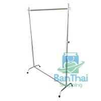 ราคา ✺❀☌มีให้เลือก 2สี ราวตากผ้า ราวเดี่ยว ผลิตจากเหล็กชุบโครเมียม สามารถปรับระดับได้ ขนาด 1 เมตร bt99 (10020190899)