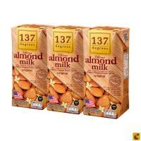 ราคา 137 ดีกรี นมอัลมอนด์ 100% ขนาด 180 มล. x 3 ชิ้น (43869638238)