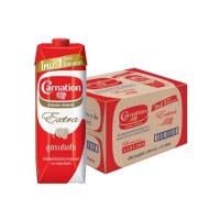 ราคา Carnation คาร์เนชั่น เอ็กซ์ตร้า ครีมเทียมพร่องไขมัน 1ล. x12กล่อง ครีมเทียม (24409561108)