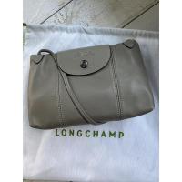 ราคา LONGCHAMP LE PLIAGE CUIRCrossbody bag - Grey Hazelnut Burgundy Black Leather (21466283587)