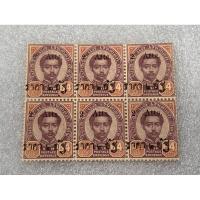 ราคา แสตมป์ ร.5 ดวง64อัฐแก้เป็น2อัฐ บล๊อก6 (23255206445)