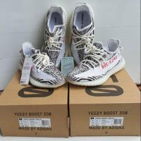 ราคา รองเท้าผ้าใบ Adidas Yeezy Boost 350 V2 สี White/core black/red ใหม่ แท้ (7540213025)