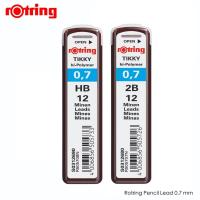 ราคา Rotring ไส้ดินสอกด ร็อตติ้ง Tikky Hi-Polymer 0.7mm - HB, 2B (13128937542)