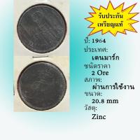 ราคา No.61627 ปี1964 Denmark เดนมาร์ก 2 Ore เหรียญต่างประเทศ ของเก่า หายาก น่าสะสม ราคาถูก (27962078082)