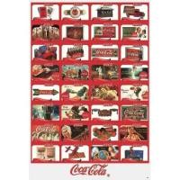 ราคา โปสเตอร์ โฆษณา โค้ก โบราณ Coca Cola Coke Vintage Advertisign MIX POSTER 24”x35” Inch Classic Label Logo Retro Antique V8 (2032411314)